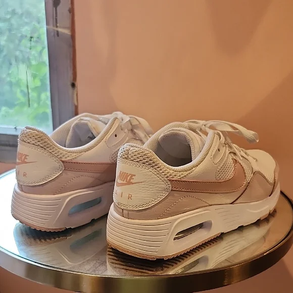Nike White and Pink Air Max Sneakers - Picture 5 of 8